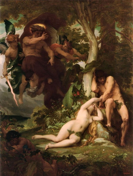 Alexandre Cabanel - Expulsion of Adam and Eve