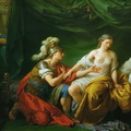 Louis Jean Francois Lagrenee - Alcibiades on his knees before his mistress