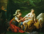 Louis Jean Francois Lagrenee - Alcibiades on his knees before his mistress