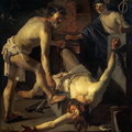 Prometheus Being Chained By Vulcan