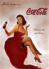 Pin Up Girl Coke A3