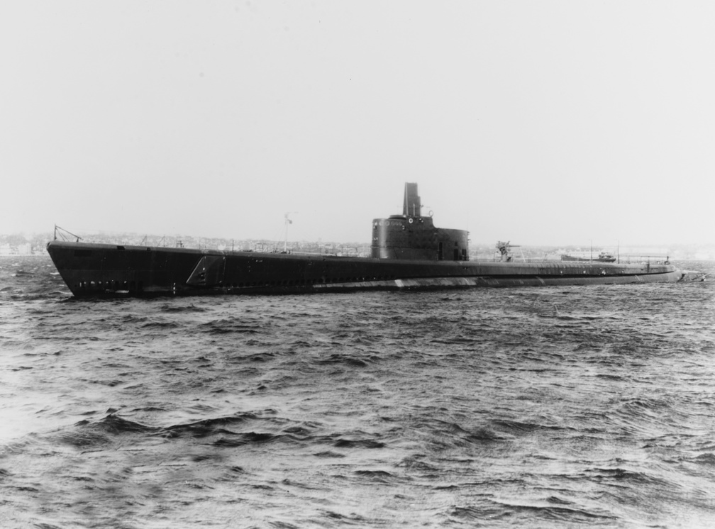 USS Growler SS-215 off Groton Connecticut USA on 21 February 1942 19-N-28445